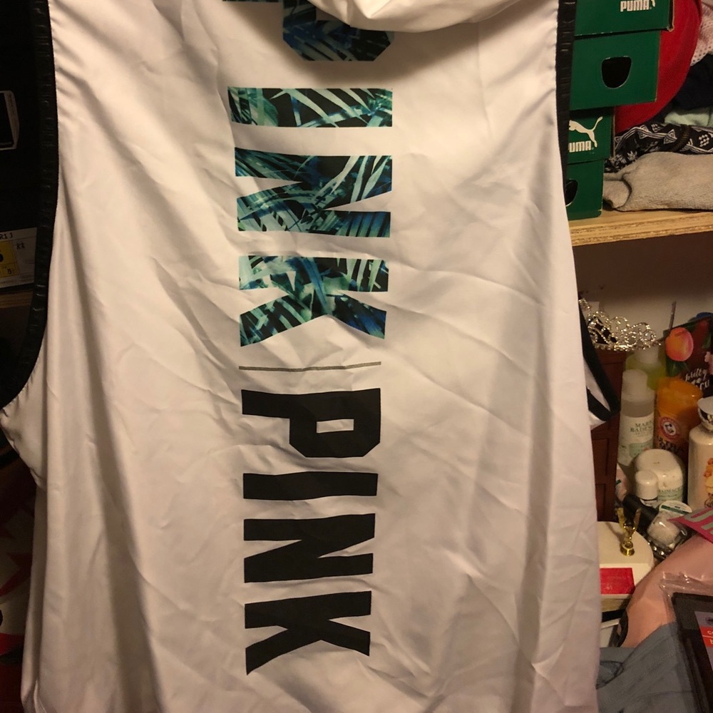 Victoria secret pink windbreaker vest